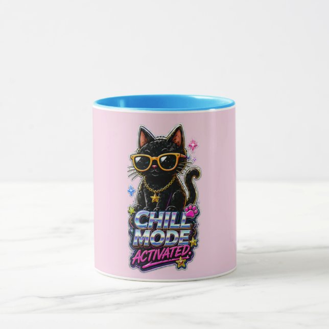 Chill Mood Activated – Funny Relaxing Vibes Quote  Mug (Center)