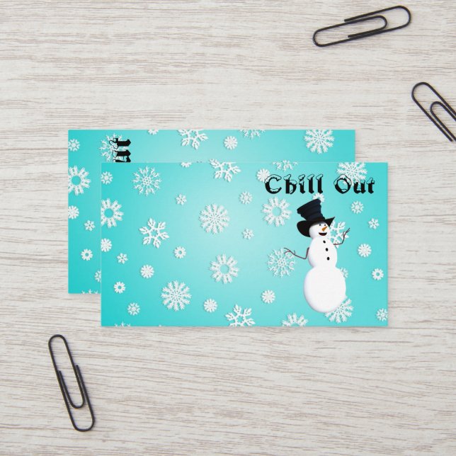 Chill Out Business Card (Front/Back In Situ)