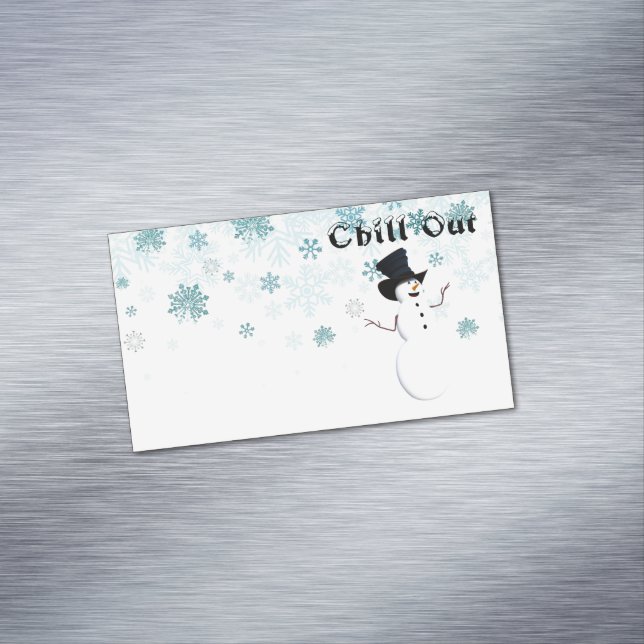 Chill Out Business Card Magnet (In Situ)