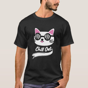 Chill Out Cool Sunglasses Cat Kitten Cat T-Shirt