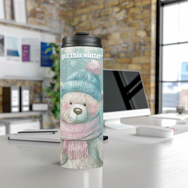 Chill Out Cute Bear Thermal Tumbler (Creator Uploaded)
