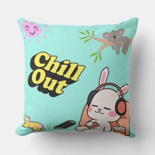 Chill Out Cute Bunny Cushion