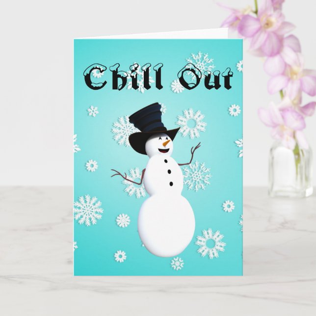 Chill Out Greeting Card (Orchid)