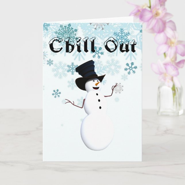 Chill Out Greeting Card (Orchid)