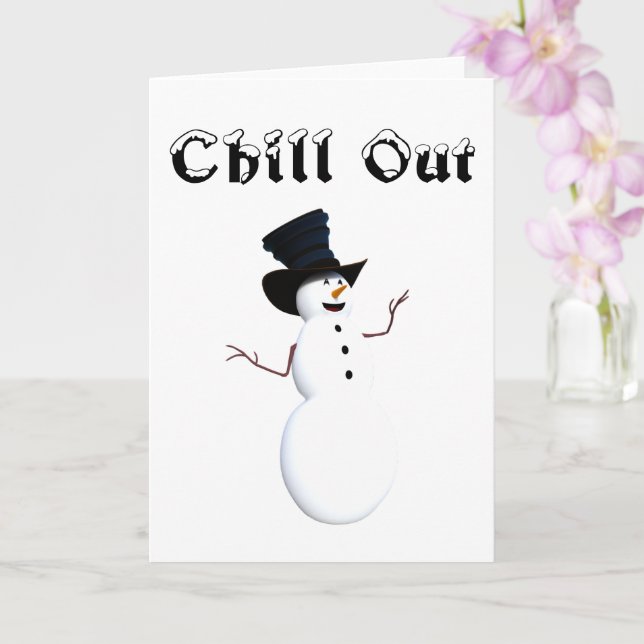 Chill Out Greeting Card (Orchid)