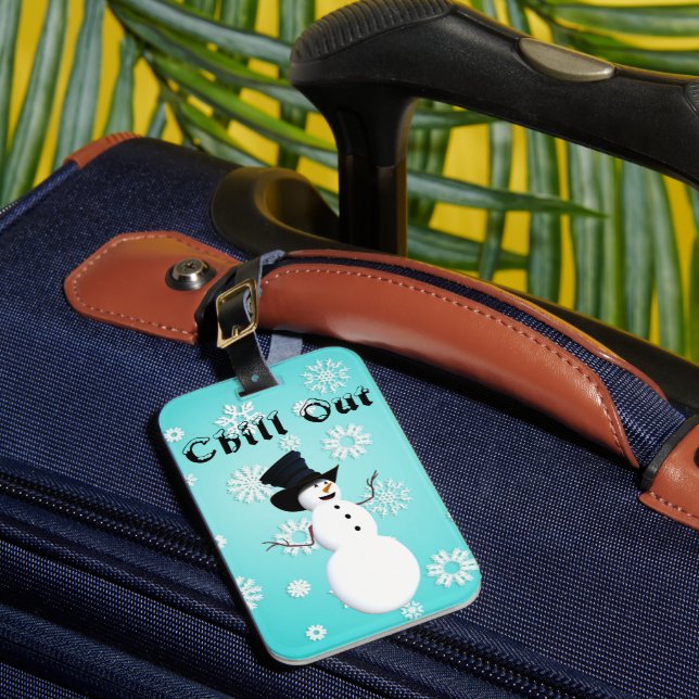 Chill Out Luggage Tag (Front Insitu 1)