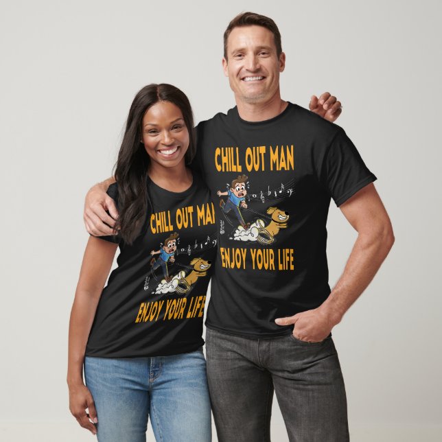 Chill Out Man for Dark Colour T-Shirt (Unisex)