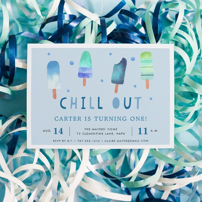 Chill Out | Popsicle Birthday Party Invitation (Creator Uploaded)