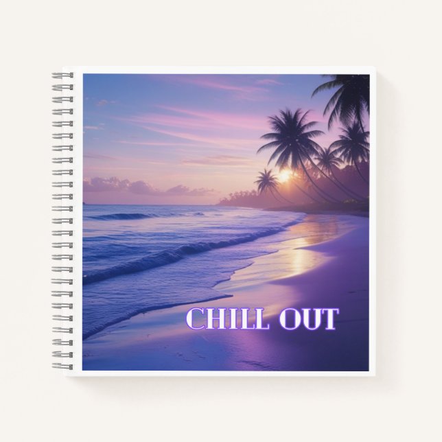 Chill Out & Rise – Sunrise Journal for Ocean Lover (Front)