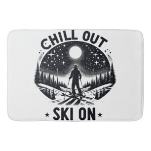 Chill out Ski on Bath Mat