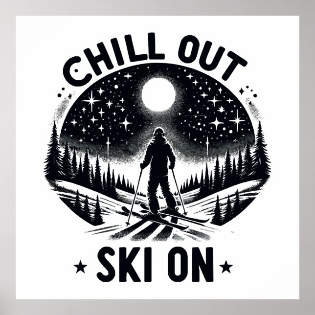 Chill out Ski on Poster (Front)