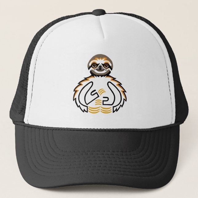 Chill out SLOTH  - Animal activist - trucker hat (Front)