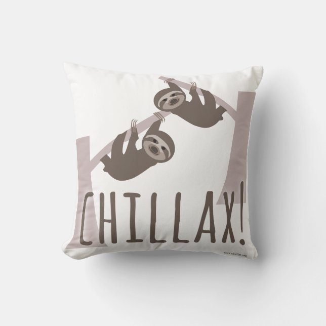 Chill Out Sloth Cushion (Front)