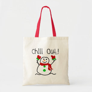 Chill Out Snowman Tote Bag