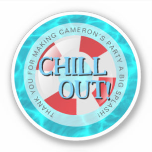 Chill out! Swimming pool party Water ripple Custom