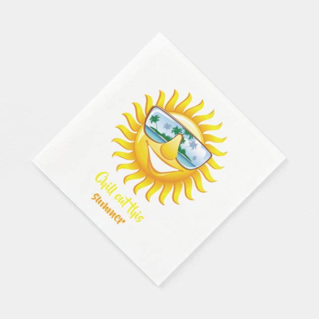 Chill Out This Summer Napkin (Corner)