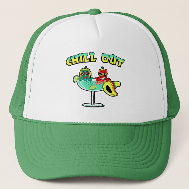 Chill Out Trucker Hat (Front)