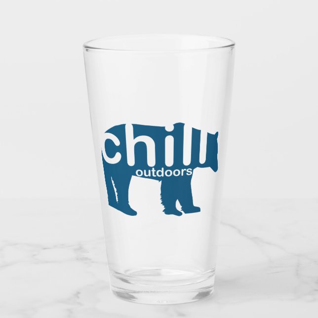 Chill Outdoors Bear Glass (Front)