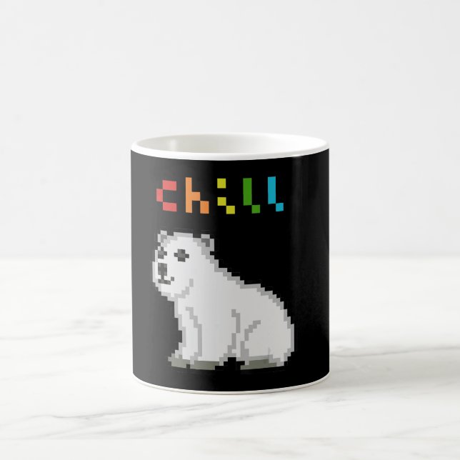 Chill Polar Bear Animal Lover Coffee Mug (Center)