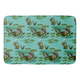 Chill Summer Frogs Bath Mat