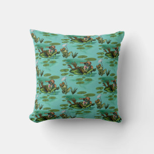 Chill Summer Frogs  Cushion
