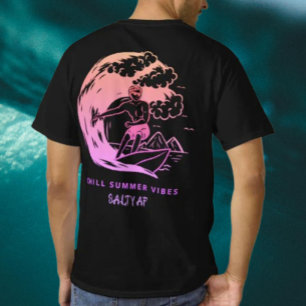 Chill Summer Vibes Pink Gradient by Salty AF T-Shirt