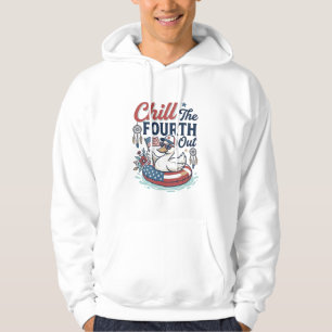 Chill The Fourth Out Patriotic Duck Vector Shirt_1 Hoodie