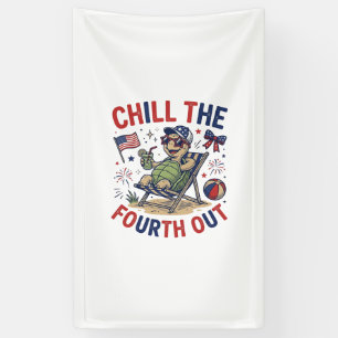 Chill The Fourth Out Turtle Summer Holiday Shirt_1 Banner