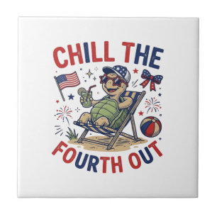 Chill The Fourth Out Turtle Summer Holiday Shirt_1 Tile