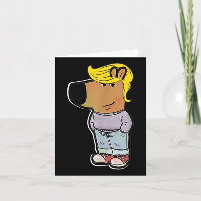 Chill Trump Meme Funny Chill Guys Meme  Card (Front)