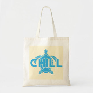 Chill Turquoise Sea Turtle Ocean Vibes Blue Summer Tote Bag