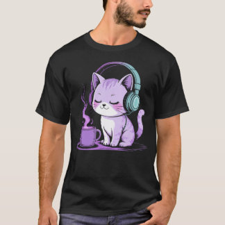 Chill Vibes Cat With T-Shirt