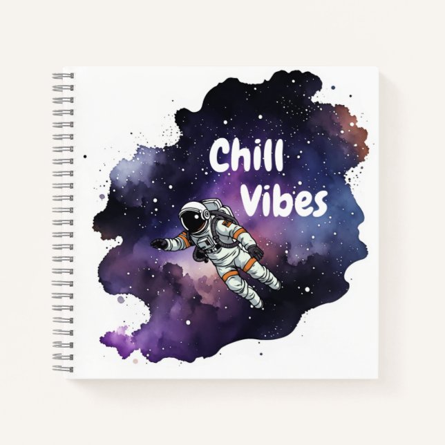 Chill Vibes Spiral Notebook (Front)