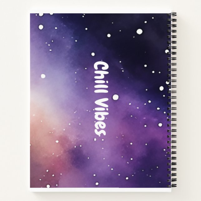 Chill Vibes Spiral Notebook (Back)