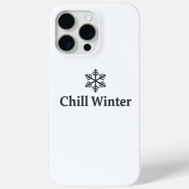Chill Winter iPhone Case (Back)