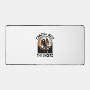 Chill Zombie Shirt Vintage Halloween Graphic_1 Desk Mat
