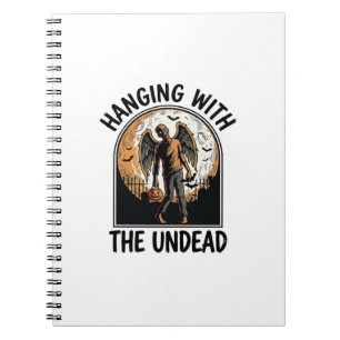 Chill Zombie Shirt Vintage Halloween Graphic_1 Notebook