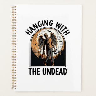 Chill Zombie Shirt Vintage Halloween Graphic_1 Planner