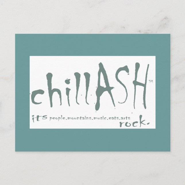 chillASH postcard (Front)