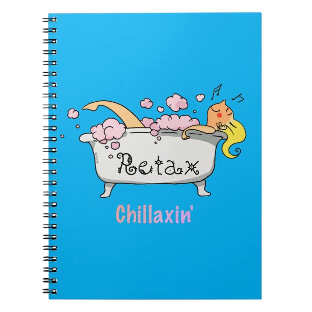 Chillaxin’ Notes – Relaxation-Themed Notebook (Front)