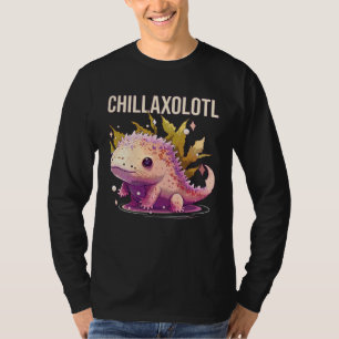 Chillaxolotl Axolotl  Amphibian Mexican Walking Fi T-Shirt
