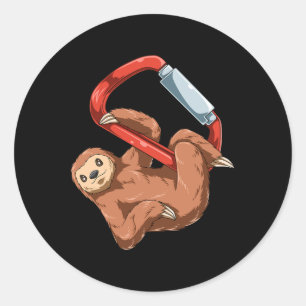 Chilled Sloth - Bouldering And Rock Climbing Gift Classic Round Sticker