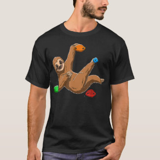 Chilled Sloth  Bouldering and Rock Climbing Gift T-Shirt
