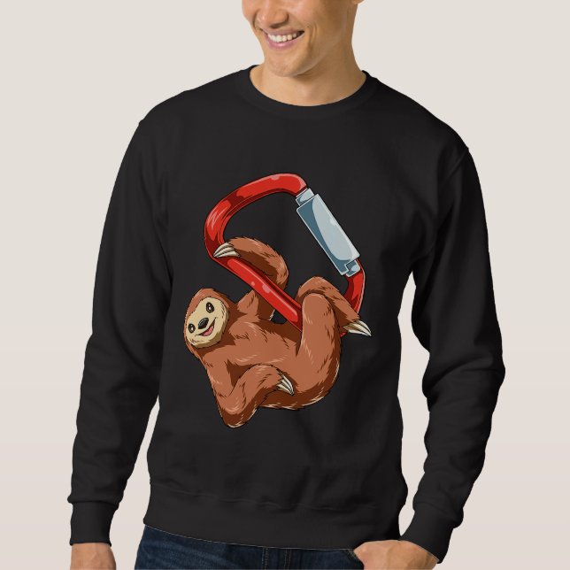 Chilled Sloth Bouldering Rock Climbing Sweatshirt (Front)