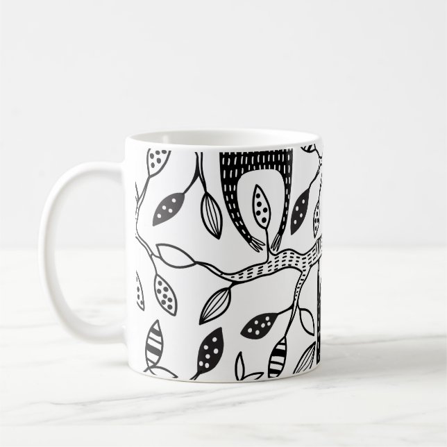 Chilled Sloths: Cute Animal Pattern. Coffee Mug (Left)