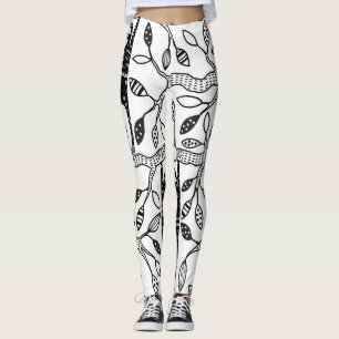Chilled Sloths: Cute Animal Pattern. Leggings