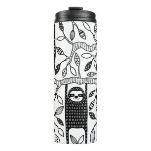 Chilled Sloths: Cute Animal Pattern. Thermal Tumbler