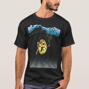 Chiller fish with cigarette – underwater in comi T-Shirt