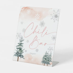 Chilli bar winter blush and pink sign