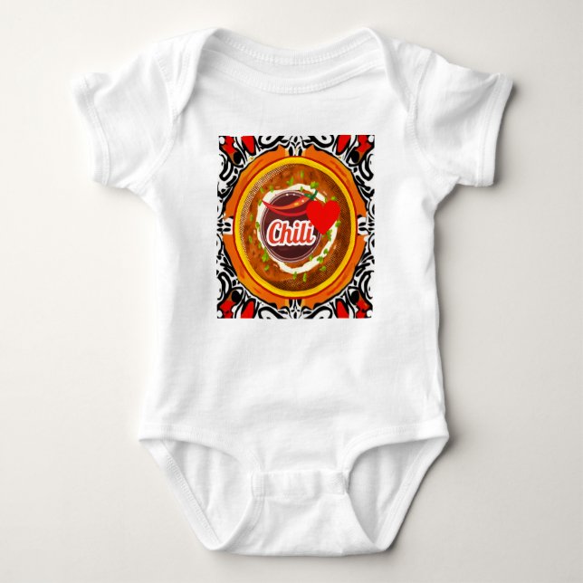 Chilli Bowl Baby Bodysuit (Front)